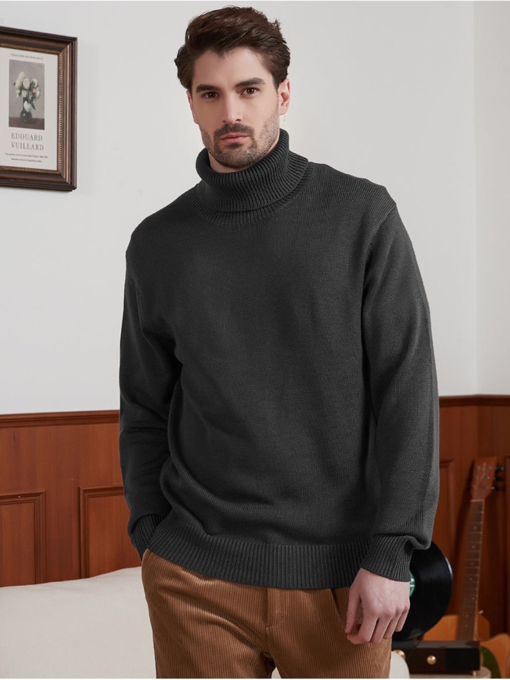 Kallspin 30% wool turtleneck sweater